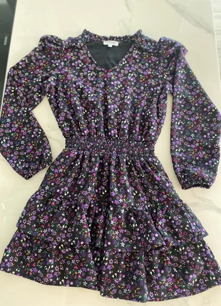 Kleurvolle jurk meisje met bloemetjes, marca: Frizzle, estado: Muito bom, tamanho: 10 anos / 140 cm, €10.00, €11.20 inclui Proteção do Comprador