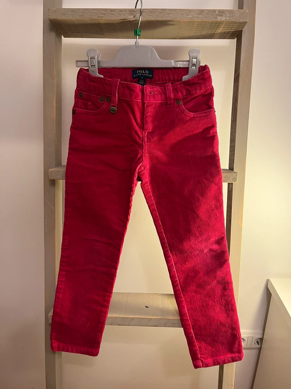 Pantalón pana, niña fucsia, Polo Ralph Lauren talla 5 1