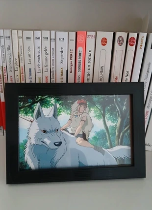 Cadre princesse Mononoké Miyazaki, brand: Studio Ghibli, condition: Like new, €6.00, €7.00 includes Buyer Protection