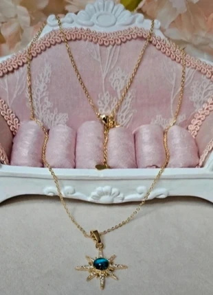 Collier pendentif soleil acier inoxydable, merk: Fashion, staat: Heel goed, € 11,99, € 13,29 inclusief Kopersbescherming Pro