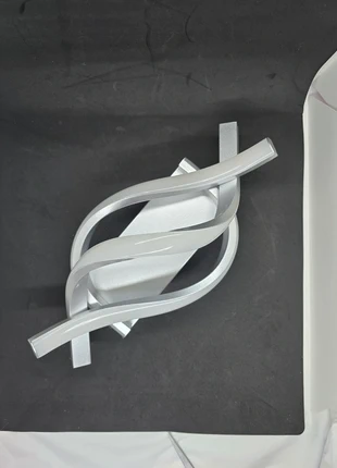 Modern LED Wall Light – Silver Twist Design, 4500K Neutral White (Unused in Box), brand: Unique, condition: New without tags, £14.99, £16.44 includes Buyer Protection Pro