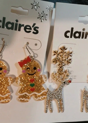 Boucles d'oreilles renne de Noël, Ho Ho Ho, merk: Claire's, staat: Nieuw met prijskaartje, € 5,50, € 6,48 inclusief Kopersbescherming