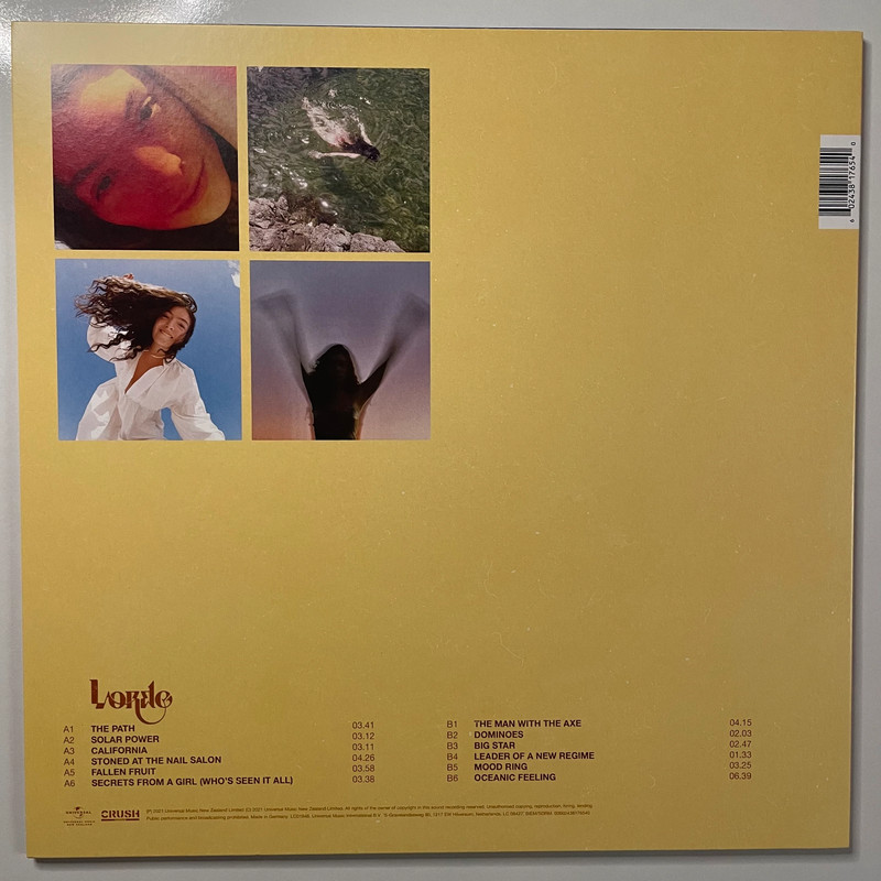 Lorde - Solar Power (Orange Marble Translucent Vinyl) 3