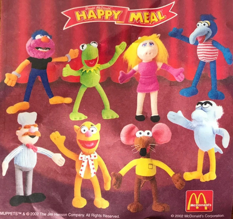 Bonecos Muppets os Marretas peluches mcdonalds vintage miss piggy cocas happy meal 2002 Vinted