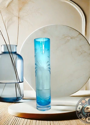 Vaso Azul Cristal Decorativo Artesano Gloria, marque: Artesania, état: Neuf avec étiquette, 8,00 €, 9,10 € Protection acheteurs incluse
