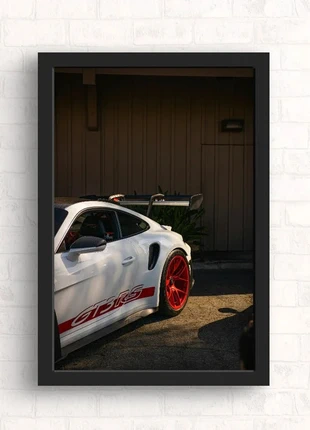 Cadre poster Porsche GT3RS voiture sport course automobile, condition: New without tags, €13.00, €14.35 includes Buyer Protection