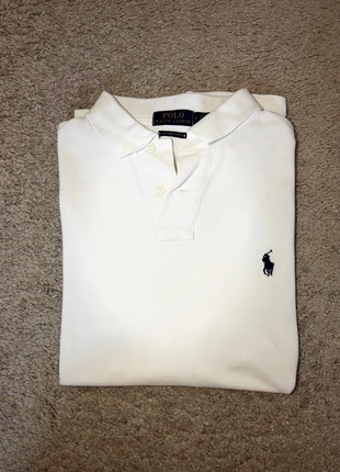 Witte heren polo, merk: Ralph Lauren, staat: Heel goed, maat: M, € 30,00, € 32,20 inclusief Kopersbescherming