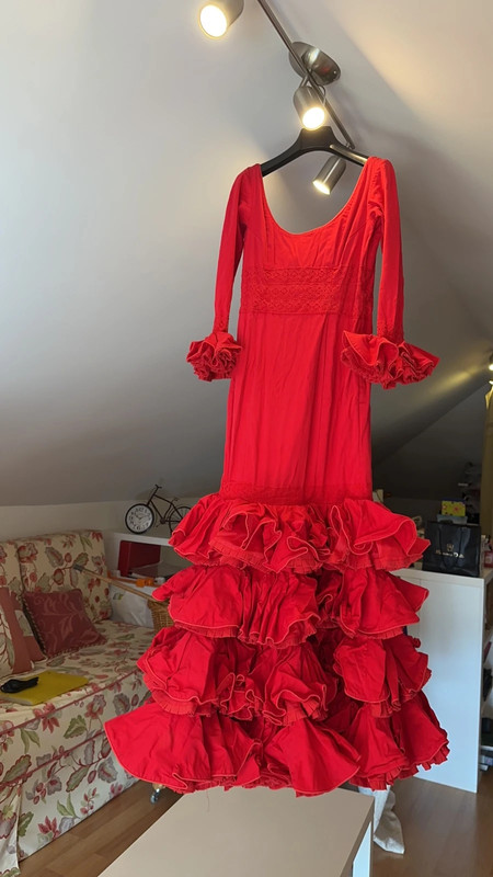 flamenca elastico rojo -