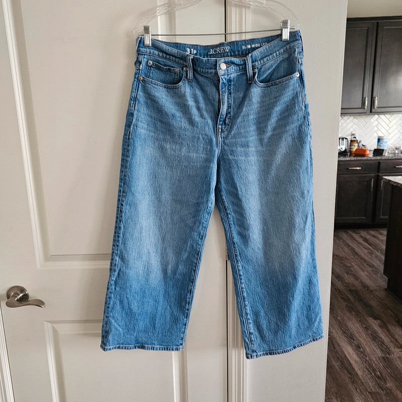 J. Crew Slim Wide Leg Jeans 1