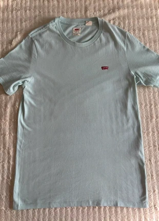 T-shirt manches courtes avec logo Levi's bleu turquoise taille S, merk: Levi's, staat: Heel goed, maat: S, € 5,50, € 6,48 inclusief Kopersbescherming