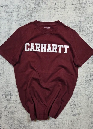 👕 T-shirt Carhartt WIP Bordeaux S S/S College Logo Blanc, brand: Carhartt, condition: Very good, size: S, €24.99, €26.94 includes Buyer Protection Pro