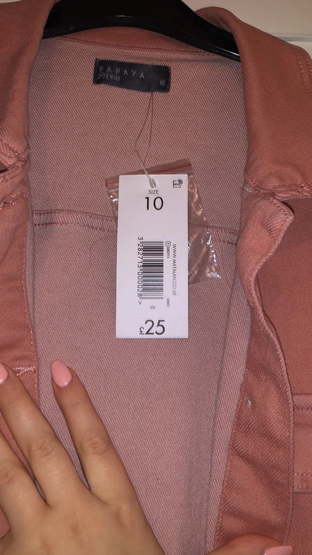 Matalan pink sales denim jacket