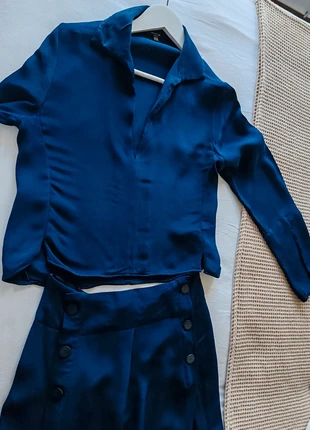 navy pareo trousers and top co-ord, brand: Massimo Dutti, condition: New without tags, size: S / 8, £32.00, £34.30 includes Buyer Protection