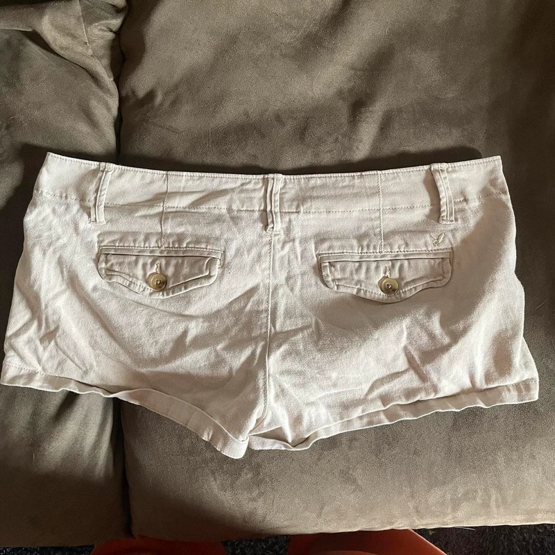 Vintage y2k American Eagle tan booty shorts 3