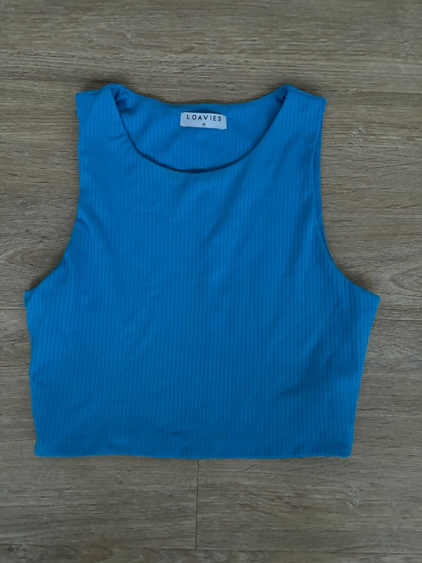 Cropped hempje loavies blauw 4