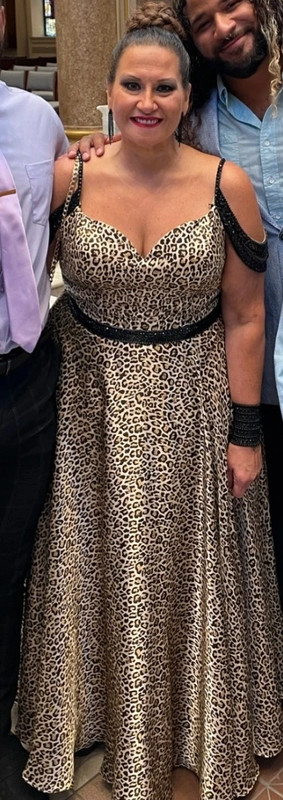 Leopard Print Long Formal Dress 1