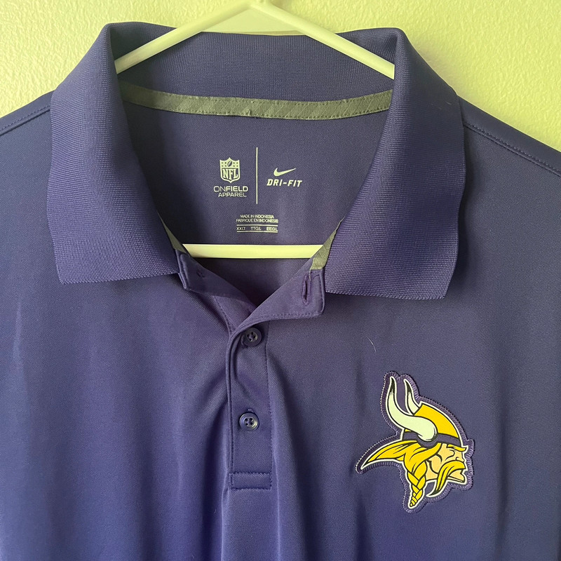 Mens Nike NFL Vikings Golf Polo 3