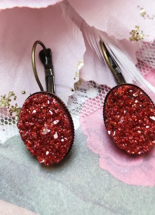 Boucles d'oreille dormeuse rouge, brand: Mói, condition: New without tags, €10.00, €11.20 includes Buyer Protection
