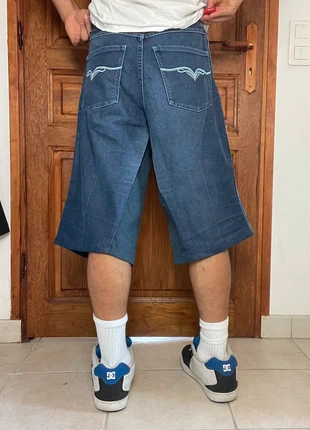 Jorts shorts baggy large handmade style JNCO y2k brodé peinture hiphop, marke: JNCO, zustand: Sehr gut, größe: S, 40,00 €, 42,70 € beinhaltet Vinted-Käuferschutz Pro