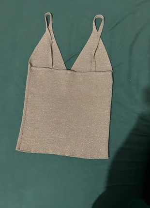 Débardeur à paillettes rose pâle, marque: Boutique indépendante, état: Très bon état, taille: S / 36 / 8, 5,00 €, 5,95 € Protection acheteurs incluse