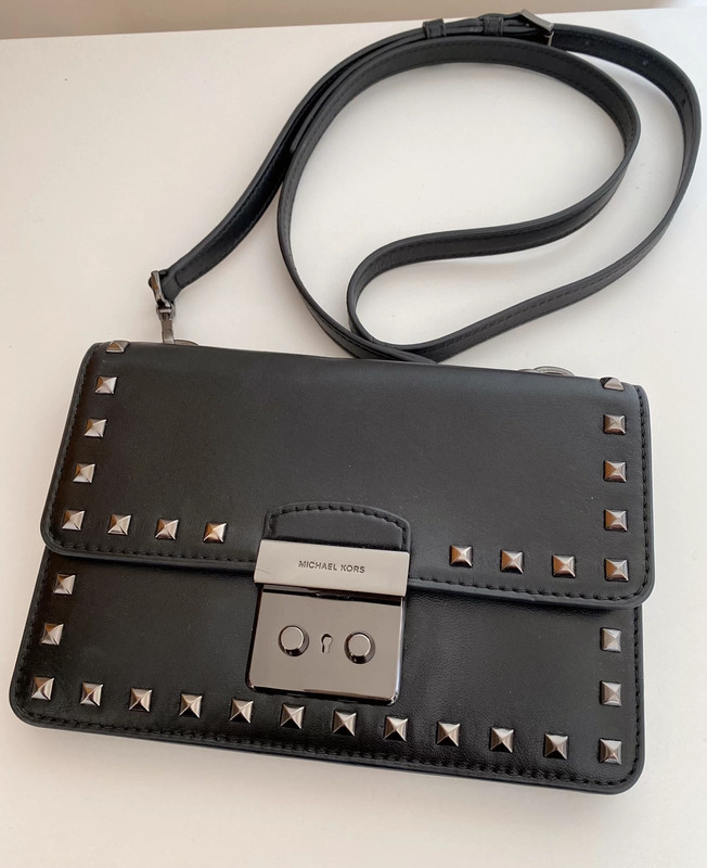 Michael kors black sales studded crossbody