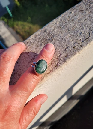 Bague pierre séraphinite, marca: sans, estado: Bueno, tamaño: 17,3 mm Ø / 14,5, 12,00 €, 13,30 € Protección al comprador incluida