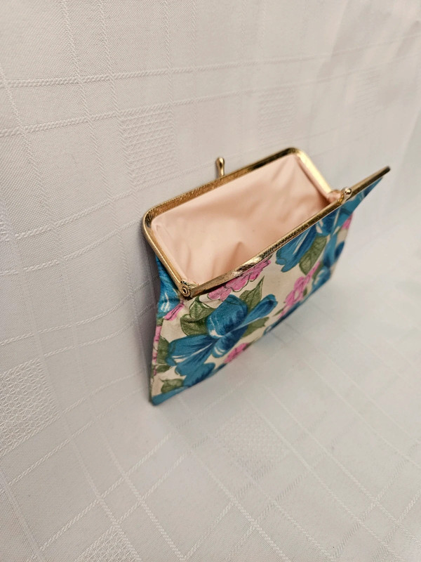 Vintage Floral Cosmetic Bag Makeup Clutch Purse 4