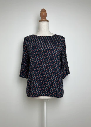Blouse à motif floral manches 3/4 vintage rétro – Taille M - esprit, marke: Esprit Collection, zustand: Sehr gut, größe: M / 38 / 10, 5,50 €, 6,48 € inklusive Vinted-Käuferschutz