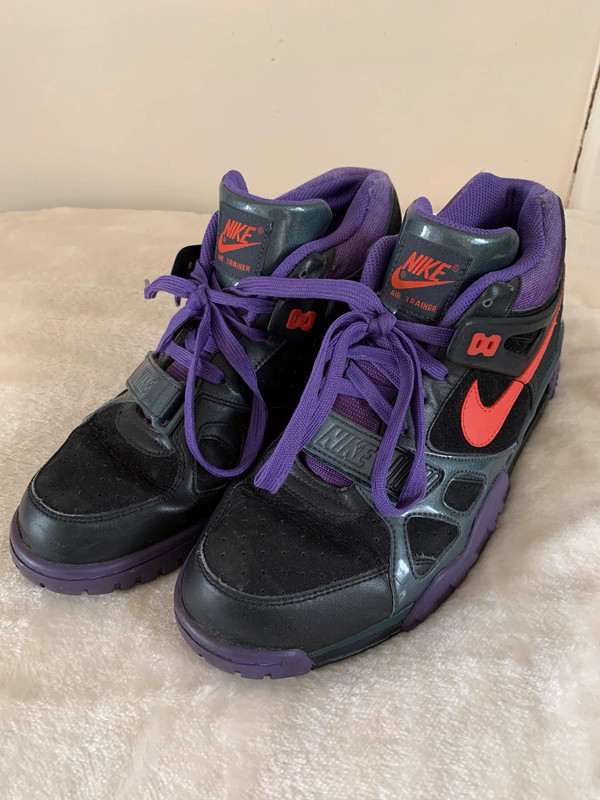 Nike Air Trainer 3 III Black Royal Purple 679066 081 Size 10 Bo Jackson