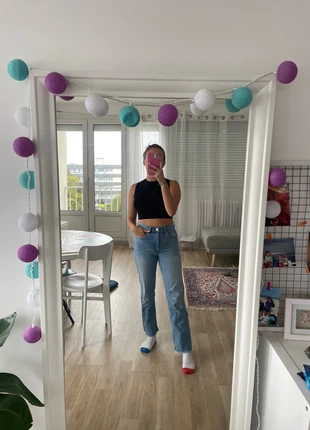 Jean taille haute H&M, brand: H&M, condition: Very good, size: S / 36 / 8, €8.00, €9.10 includes Buyer Protection