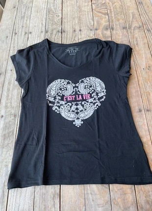 T-shirt noir Femme Atmosphere Taille 42, marke: Atmosphere, zustand: Sehr gut, größe: XL / 42 / 14, 2,00 €, 2,80 € inklusive Vinted-Käuferschutz