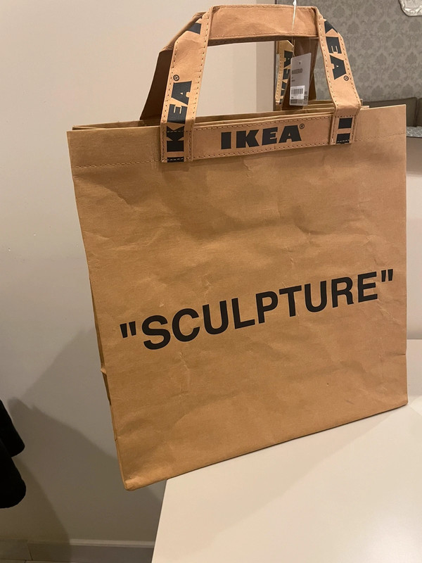 Borsa Ikea markerad Virgil abloh