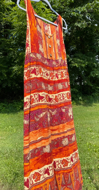 Summer ethnic midi dress 1