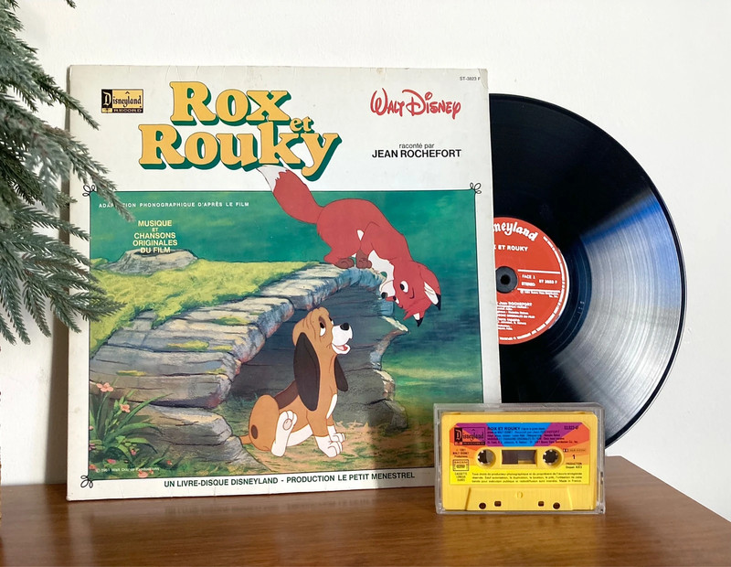 Livre disque vinyle Rox et Rouky - Walt Disney Productions