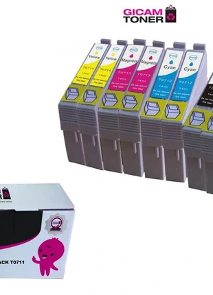 Epson t0715 Multipack negro 4 , 2 cada color alternativos., marque: Epson, état: Neuf avec étiquette, 7,00 €, 8,05 € Protection acheteurs (Pro) incluse