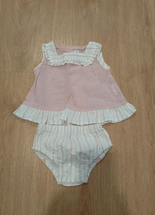 Conjunto con braguita Miranda, merk: Miranda, staat: Heel goed, maat: 1-3 maanden / 56 cm, € 7,50, € 8,58 inclusief Kopersbescherming