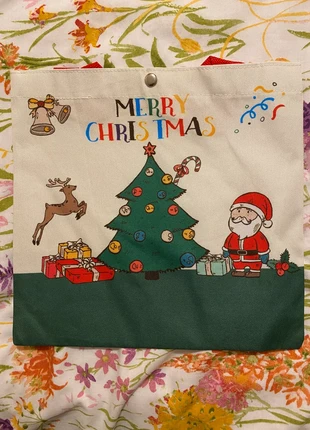 christmas theme gift bag gift pouch christmas eve tote bag with press stud fastening brand new, condition: New without tags, £6.00, £7.00 includes Buyer Protection
