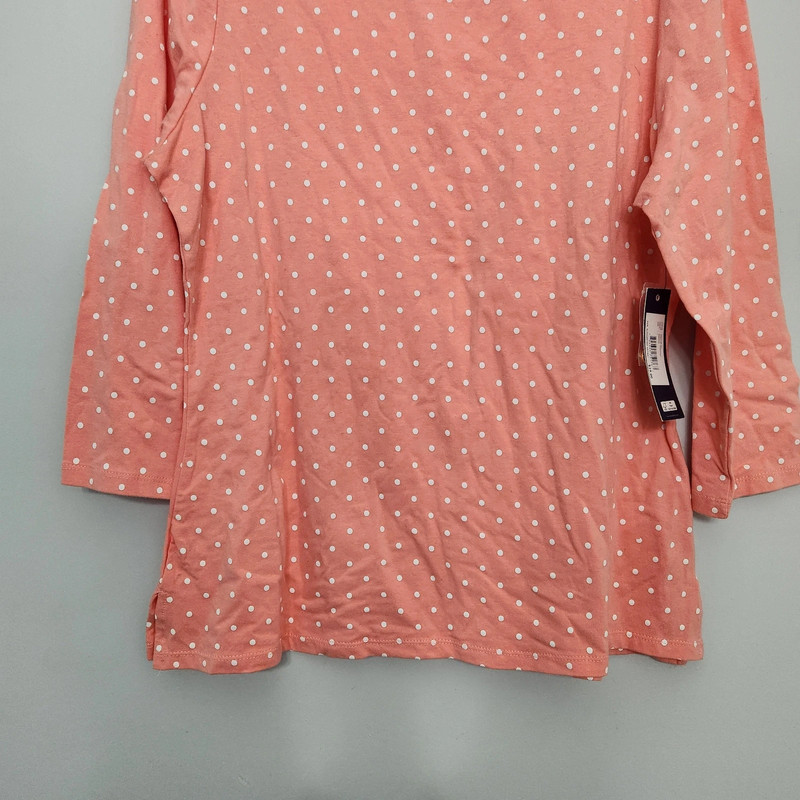 Bandolino 3/4 Sleeve Polka Dot Shirt Large 5