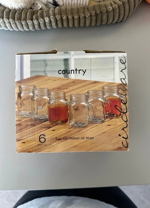 6 x 5oz mini mason jar mugs, brand: Country, condition: New with tags, £3.00, £3.85 includes Buyer Protection