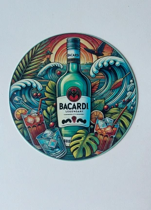 Bacardi metal homedecor plate, merk: Bacardi, staat: Nieuw met prijskaartje, € 3,99, € 4,89 inclusief Kopersbescherming