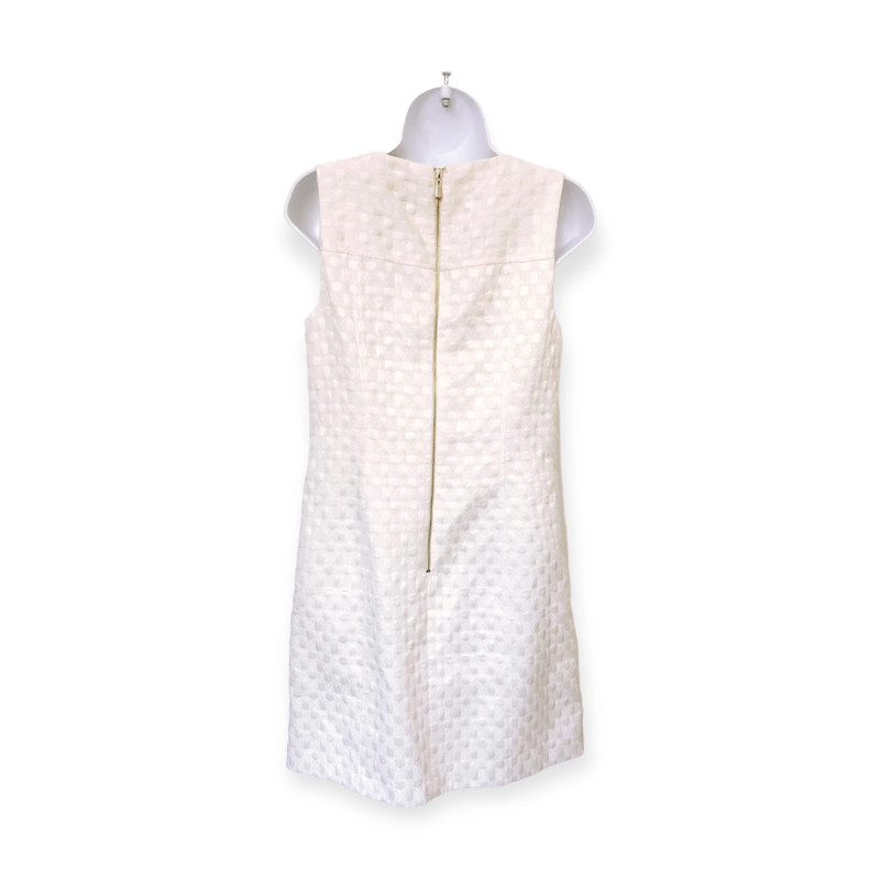 Laundry by Shelli Segal White Jeweled Sheath Dress Size 6 2
