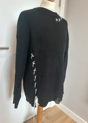 Japanese Punk Distressed Knit Sweater, brand: RVNTENG, condition: New without tags, size: M / 10, £4.00, £4.90 includes Buyer Protection