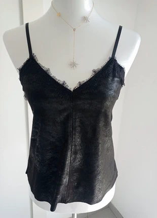 Magnifique haut débardeur noir irisé T.M Cloothes, merk: Cloothes, staat: Heel goed, maat: M / 38 / 10, € 8,90, € 10,05 inclusief Kopersbescherming Pro