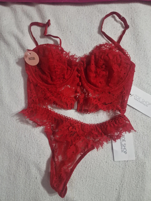 Conjunto lencero discount rojo