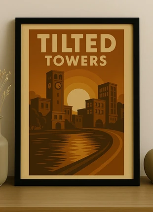 Affiche déco vintage – Tilted Towers (inspirée de Fortnite), marca: tilted towers, estado: Como nuevo, 9,99 €, 11,19 € Protección al comprador incluida