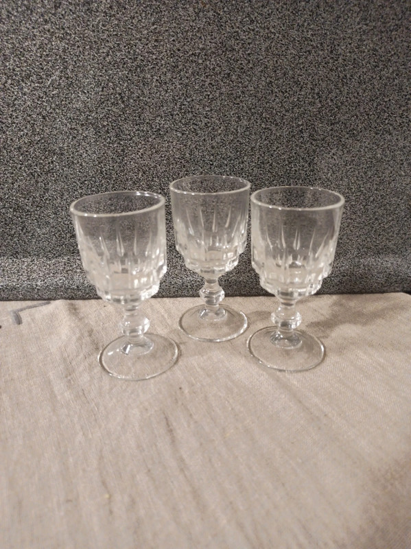 Set tre bicchierini vintage