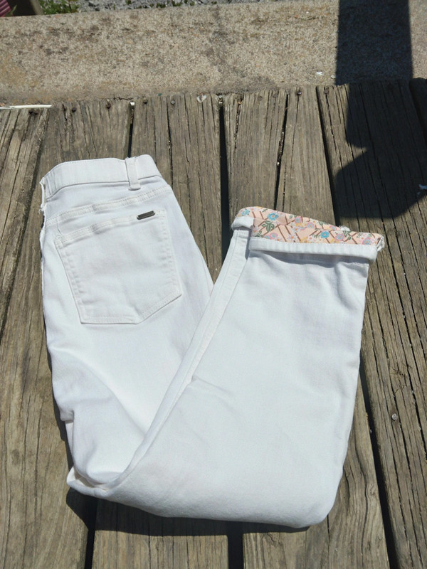 Matilda Jane white and floral design jeans 1