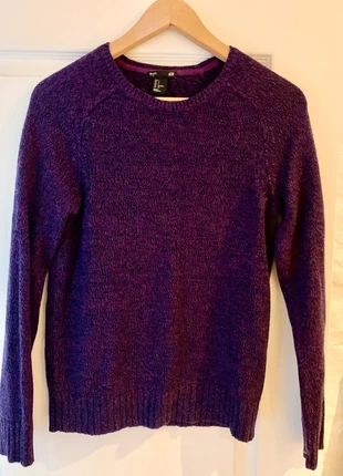 Pull violet/noir H&M, marque: H&M, état: Bon état, taille: S / 36 / 8, 4,00 €, 4,90 € Protection acheteurs incluse