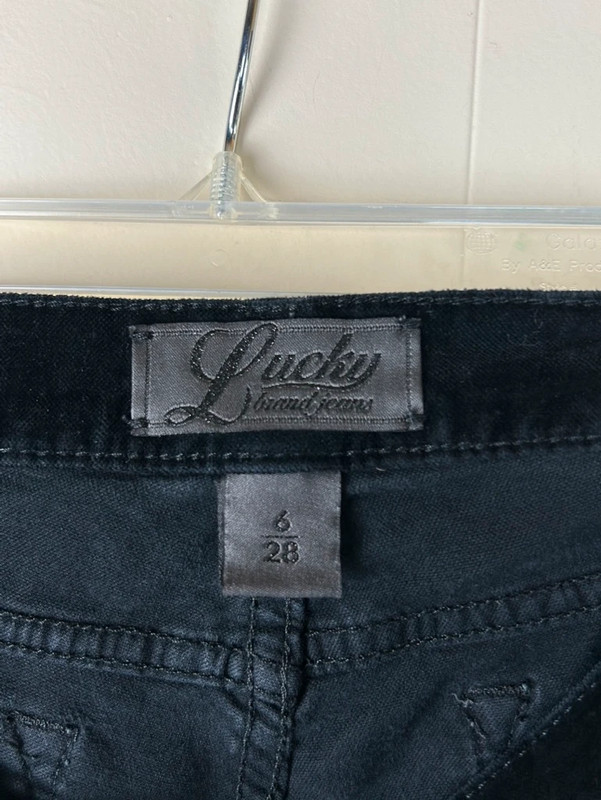 Lucky Brand Black Velvet Flare Pants 3