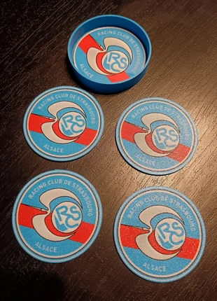 Sous-verre Racing Club Strasbourg, état: Neuf sans étiquette, 6,00 €, 7,00 € Protection acheteurs incluse